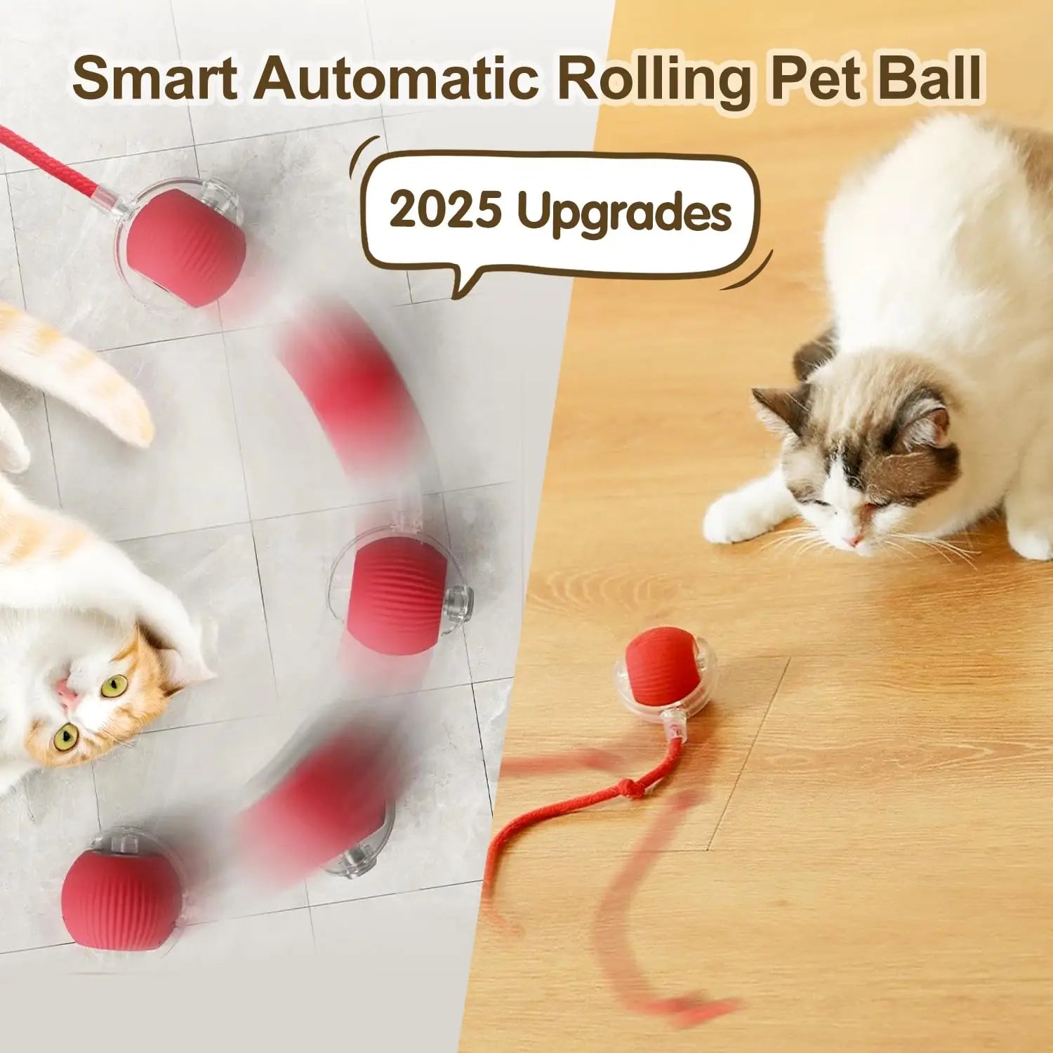 Interactive Rolling Cat Play Ball™